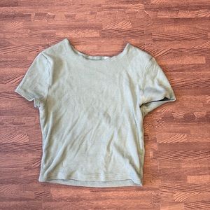 PACSUN BASIC GREEN SHIRT SIZE XS